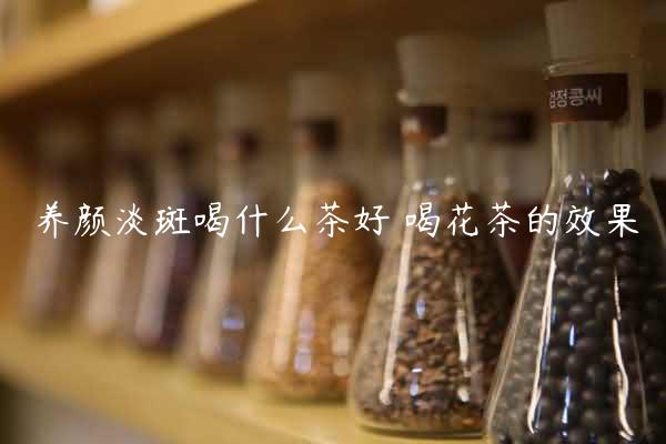 养颜淡斑喝什么茶好 喝花茶的效果