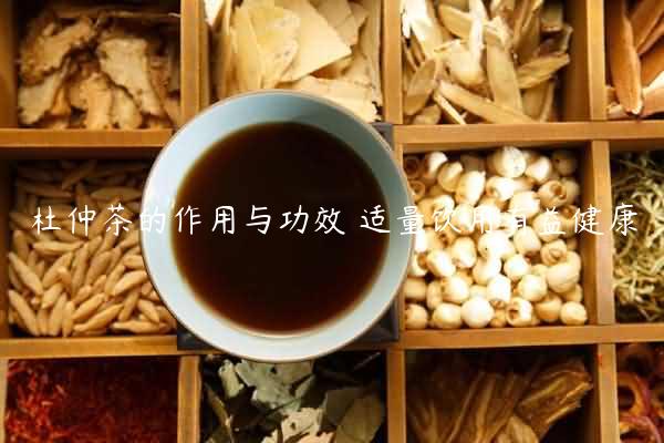 杜仲茶的作用与功效 适量饮用有益健康