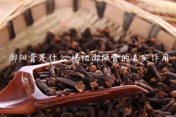 御阳膏是什么 揭秘御阳膏的真实作用