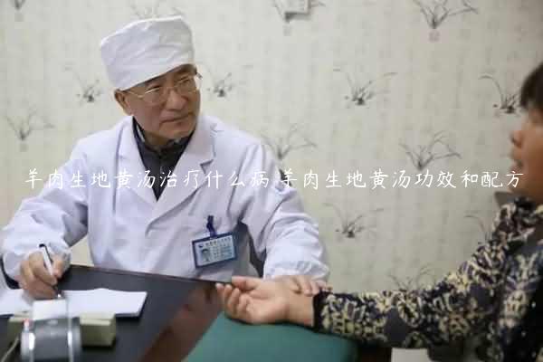 羊肉生地黄汤治疗什么病 羊肉生地黄汤功效和配方