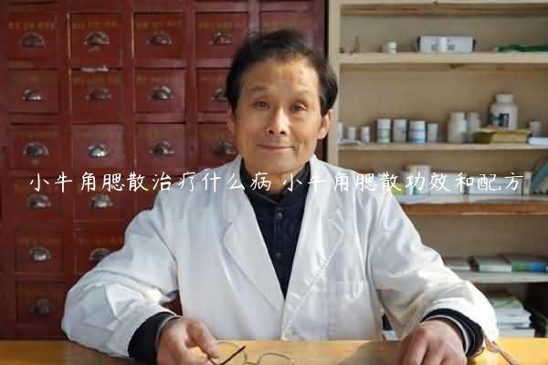 小牛角腮散治疗什么病 小牛角腮散功效和配方