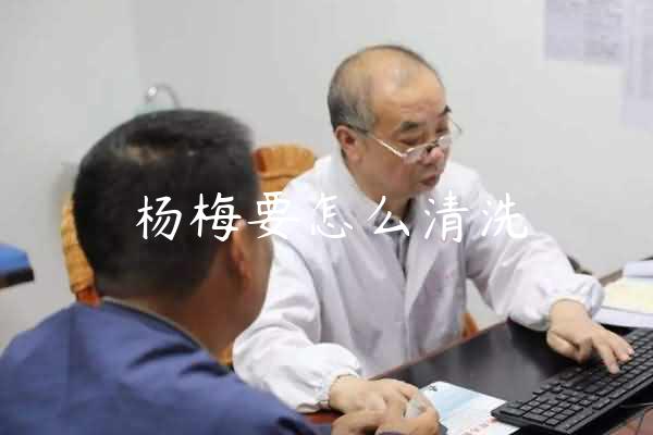 杨梅要怎么清洗