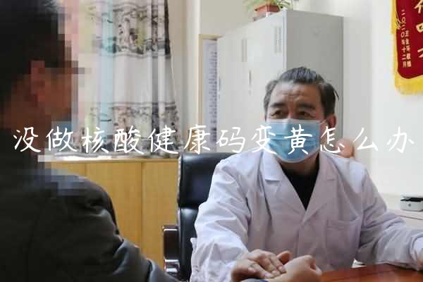 没做核酸健康码变黄怎么办